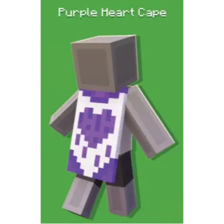 Minecraft purple heart cape