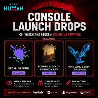 August 2026——3 REWARDS💎Console Launch Drops💎VOID WINGS SKIN: UNKNOWN