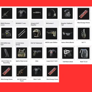 Gray Zone Warfare 28 items Stage 1+2+3  Half Mask  All Twitch Drops