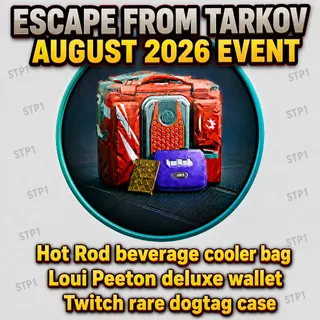 Escape from Tarkov 3 items Subscription Drops💎AUGUST 2026💎Twitch rare dogtag case,wallet, cooler bag