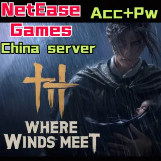 where winds meet Account+Pw China server