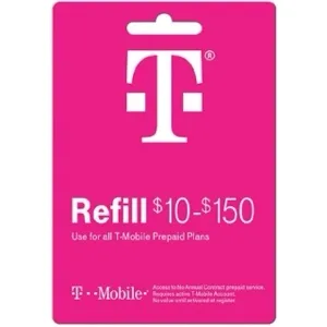 $100 T-Mobile Prepaid Refill Card