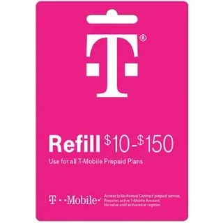 $100 T-Mobile Prepaid Refill Card