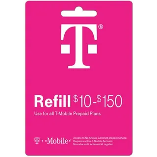 $80 T-Mobile Prepaid Refill Card