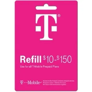 $100 T-Mobile Prepaid Refill Card