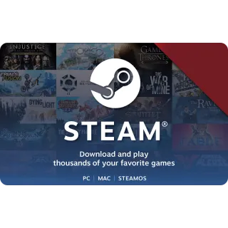 USA - $50 Steam Gift Card - Fast Delivery