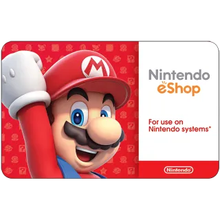 US - $20.00 Nintendo eShop Gift Card - Fast Delivery