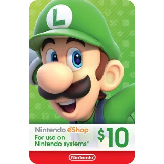 USA - $10.00 Nintendo eShop - Fast Delivery