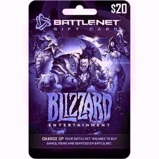US $20 Battlenet Gift Card - Instant Delivery