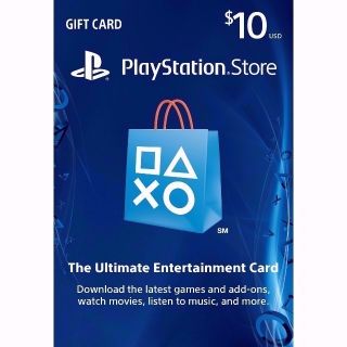 PSN $10 (USD) Gift Card - Fast Delivery