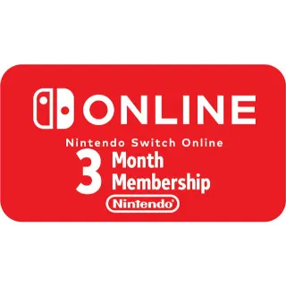 USA - Nintendo 3 Month Membership - Instant Delivery