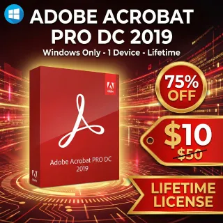 Adobe Acrobat Pro DC 2019 - Lifetime KEY