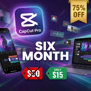 CapCut Pro 6-Month Account - Private - Official Subscription
