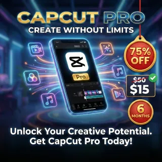 CapCut Pro 6-Month Account - Private - Official Subscription