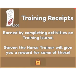 Wild Horse Islands Training Receipts 5,000