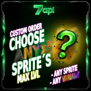 Choose Any x5 Mastered Sprites | Any Sprites & Variants