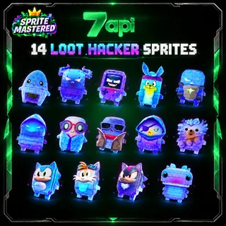 All 14x New Loot Hacker Sprites Level 5 (Mastered)