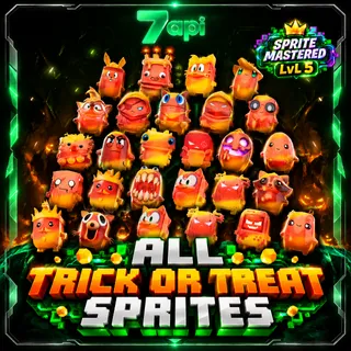 All Trick Or Treat Sprites Level 5 (Mastered)