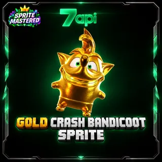 Gold Crash Bandicoot Sprite Level 5 (Mastered)