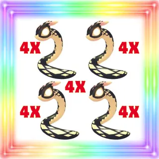 4x gilded snake