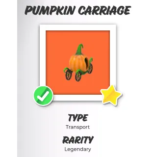 pumpkin carriage - adopt me