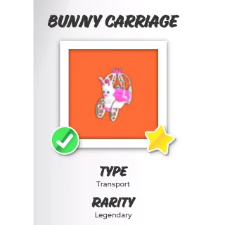 bunny carriage - adopt me