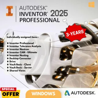 🔥3-Year| ♦️ Inventor Professional  2022-2025 | Official License | Up to 3 Devices | Windows♦️❇️