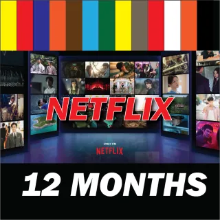 Netflix 5 Profiles 1 year + 1 MONTH FREE