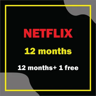 netflix 12 months + 1 month free  promo 💥