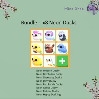 Bundle -  x8 Neon Ducks