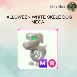 HALLOWEEN WHITE SKELE DOG -MEGA 