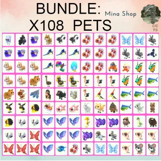 BUNDLE: X108 PETS 