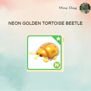 NEON GOLDEN TORTOISE BEETLE