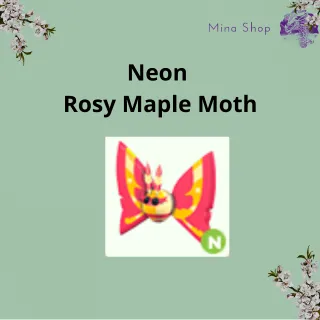 Neon Rosy Maple Moth