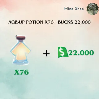 Age-Up Potion X76+ Bucks 22.000