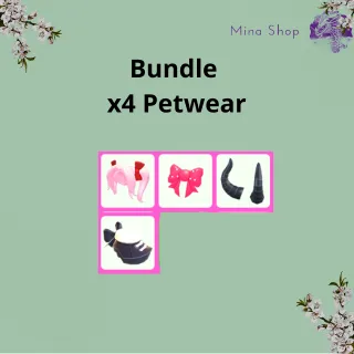 Bundle  x4 Petwear