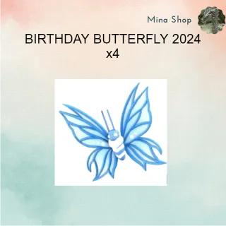 BIRTHDAY BUTTERFLY 2024 - X4