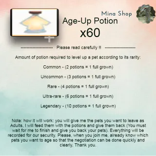 AGE-UP POTION X60
