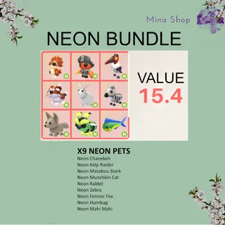 NEON BUNDLE - 9 NEON PETS