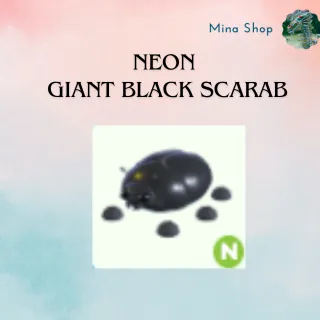 Neon Giant Black Scarab