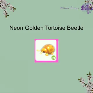 Neon Golden Tortoise Beetle