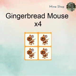 GINGERBREAD MOUSE - X4