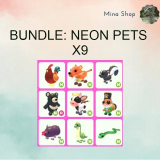 BUNDLE: NEON PETS - X9