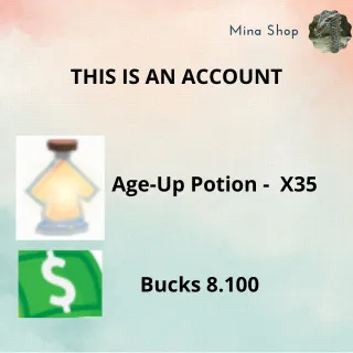 Age-Up Potion -  X35 + Bucks 8.100