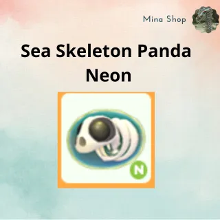 Sea Skeleton Panda Neon