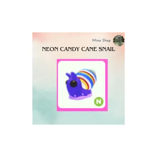 neon candy cane snail