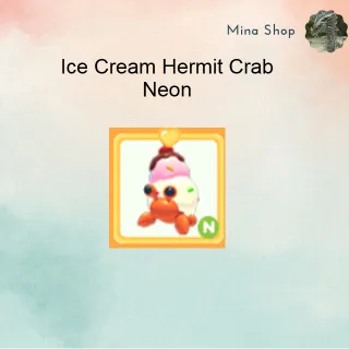 ICE CREAM HERMIT CRAB - NEON