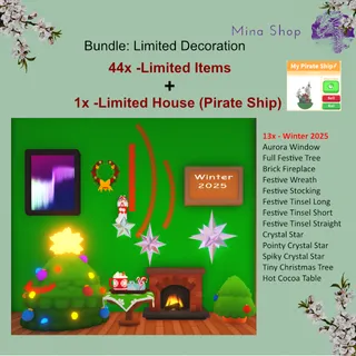 Bundle: 44x Limited Items + 1x Limited House  - House