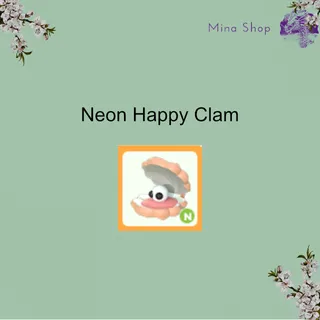 Neon Happy Clam