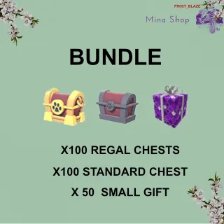 BUNDLE -REGAL CHEST , STANDARD CHEST, SMALL GIFT